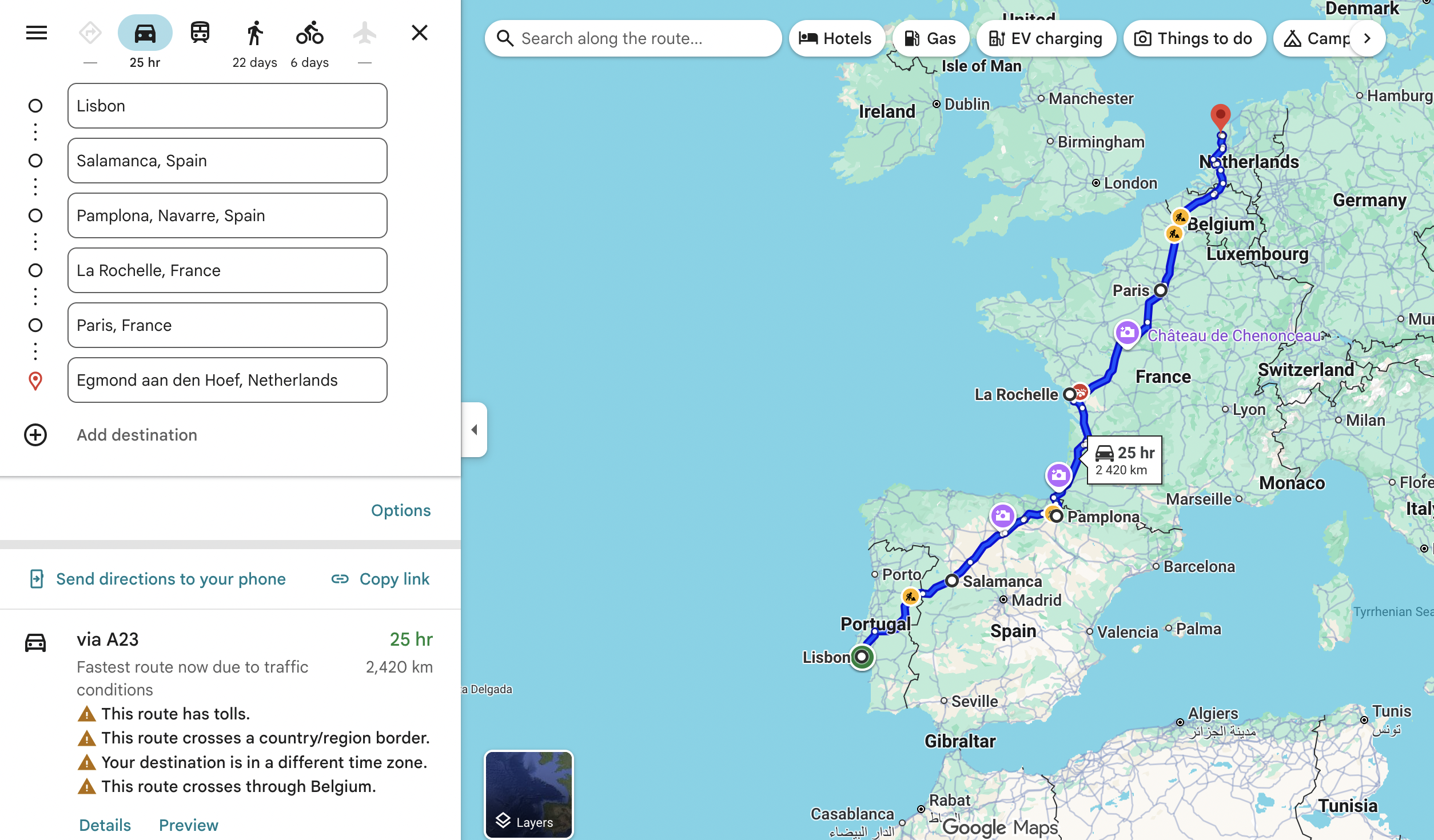 Lisbon to Amsterdam in 5 days